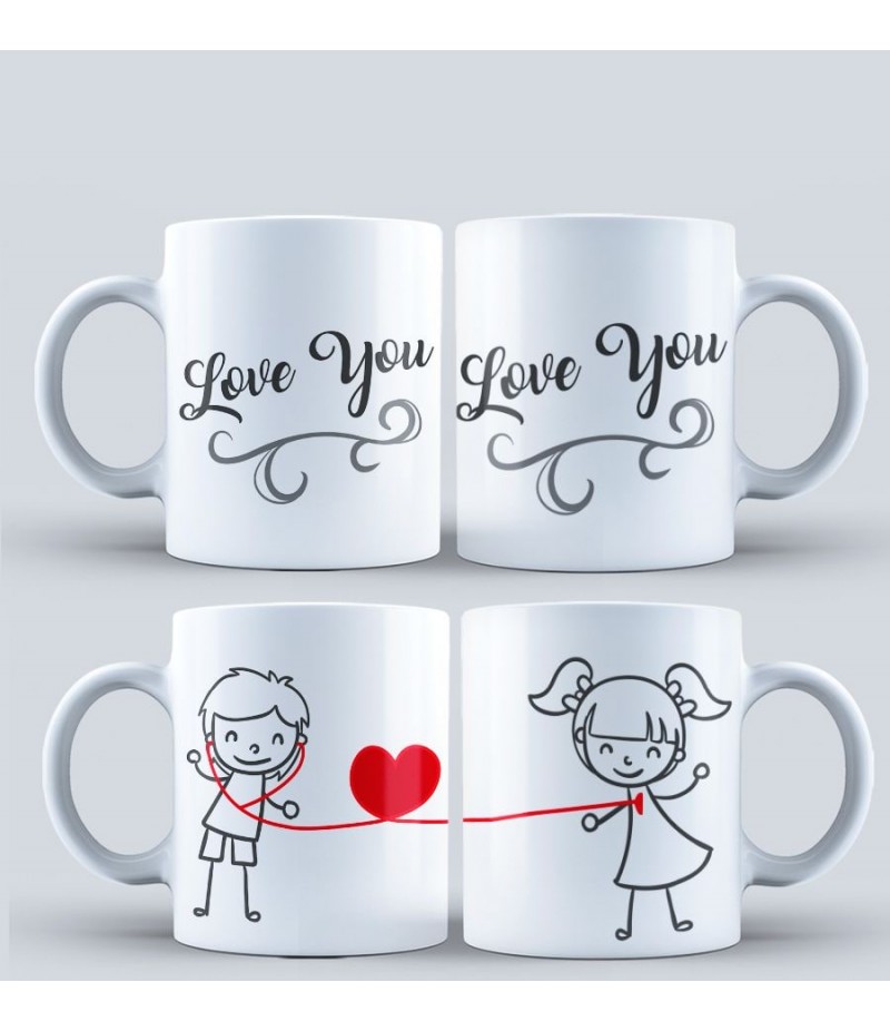 Pack De Tazas Love You 